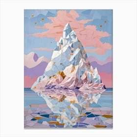 Abstract Iceberg Canvas Print