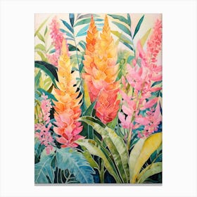 Tropical Plant Painting Zz Plant 9 Canvas Print