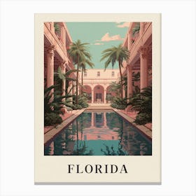Vintage Travel Poster Florida Canvas Print