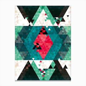 Bohemian Kilim Triangles Canvas Print