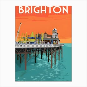 Brighton Poster Copy Canvas Print
