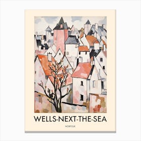 Wells Next The Sea (Norfolk) Painting 2 Travel Poster Canvas Print