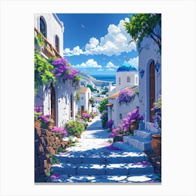 Beautiful Santorini Greece Wall Art 10 Canvas Print