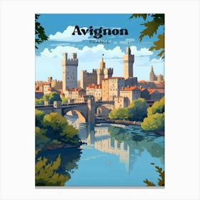 Avignon France Palace Palais des Papes Travel Art Canvas Print