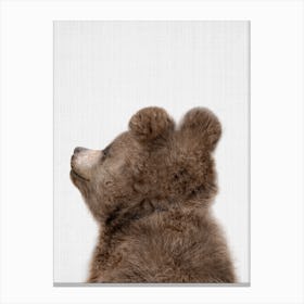 Peekaboo Bear Side Canvas Print