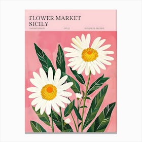 Flower Market Skelly Canvas Print