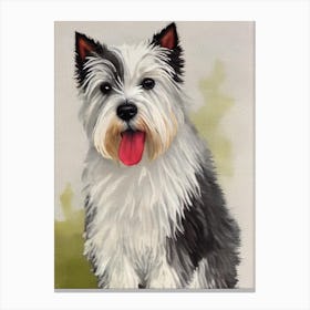 West Highland White Terrier 3 Watercolour dog Canvas Print