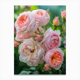 English Roses Painting Rose In A Pocket 4 Canvas Print