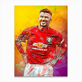 David Beckham Manchester United Canvas Print