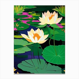 Lotus Flowers In Park Fauvism Matisse 4 Canvas Print