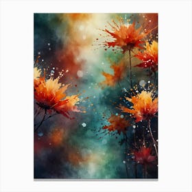 Watercolor Flowers 43 Canvas Print