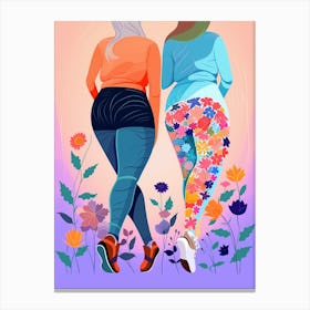 Body Positivity Here Come The Girls 2 Canvas Print