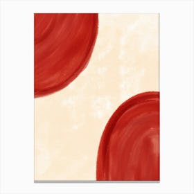 Red Circles Canvas Print