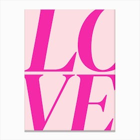 Love Logo Canvas Print