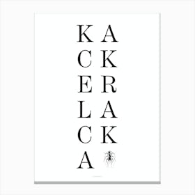 Kackerlacka by emerybloom Canvas Print