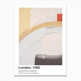 World Tour Exhibition, Abstract Art, London, 1960 7 Canvas Print