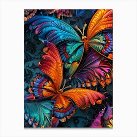 fractal butterflies Canvas Print