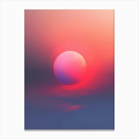 Abstract Sunset Painting Canvas Print