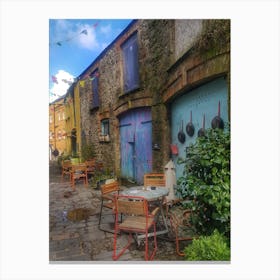 Back street at Tenby Canvas Print