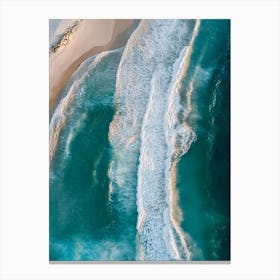 Aerial View Of A Beach 10 Canvas Print