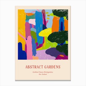 Colourful Gardens Auckland Domain Wintergardens 1 Red Poster Canvas Print