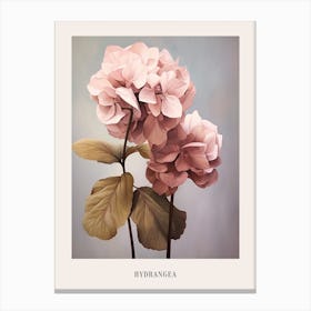 Floral Illustration Hydrangea 3 Poster Canvas Print