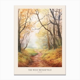 The West Mendip Way England Uk Trail Poster Canvas Print