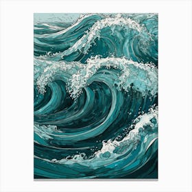 Ocean Waves Canvas Print Canvas Print