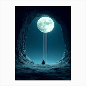 Full Moon In The Cave Toile