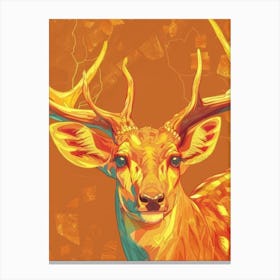 Deer Illustration 8 Canvas Print