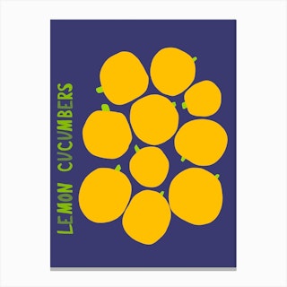 Lemon Cucumbers Canvas Print