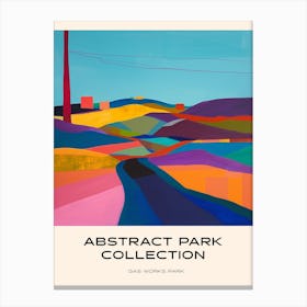 Abstract Park Collection Poster Gas Works Park Seattle 3 Canvas Print