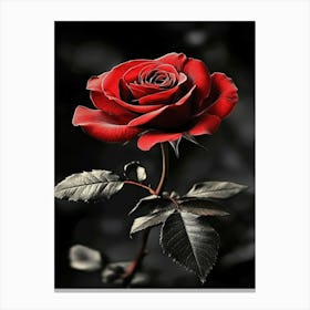 Black Rose 6 Canvas Print