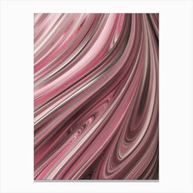 Abstract Pink Swirls Canvas Print