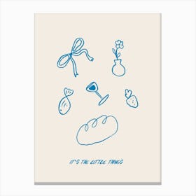 It's The Little Things Canvas Print