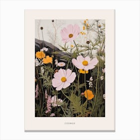 Flower Illustration Cosmos 2 Poster Canvas Print