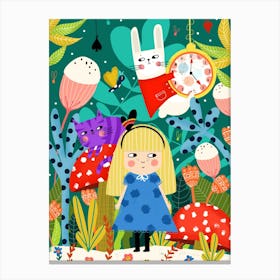 Alice In Wonderland Canvas Print