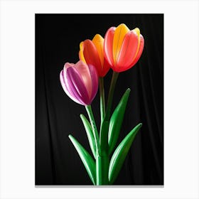 Bright Inflatable Flowers Tulip 2 Canvas Print