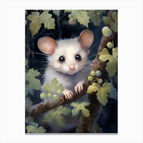 Adorable Chubby Curious Possum 2 Canvas Print