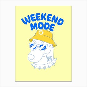 Weekend Mode Canvas Print