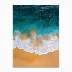 Aerial View Of A Beach 32 Canvas Print