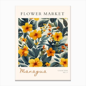 Flower Market 78 Canvas Print