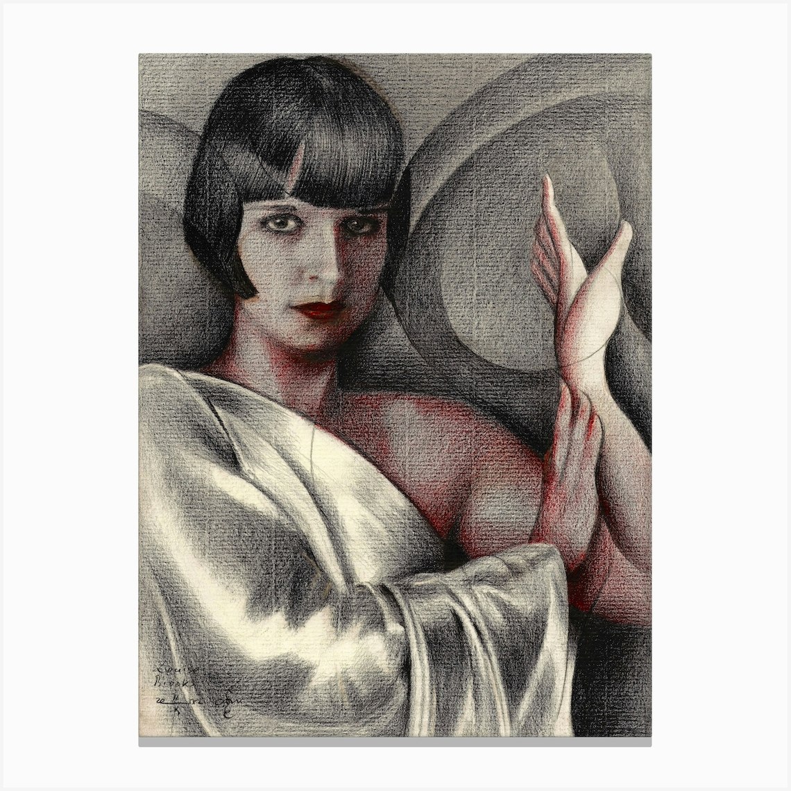 Louise Brooks - 11-10-22 Canvas Print by Corné Akkers