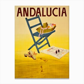Sand Beach In Andalusia Canvas Print