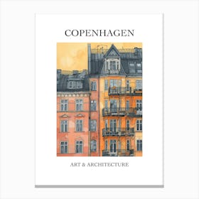 Copenhagen Travel And Architecture Poster 4 Canvas Print