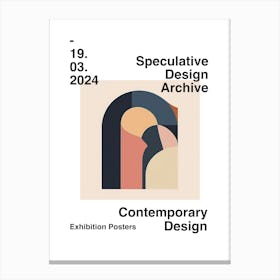 Speculative Design Archive Abstract Poster 15 Canvas Print