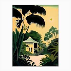 Little Cayman Cayman Islands Rousseau Inspired Tropical Destination Canvas Print