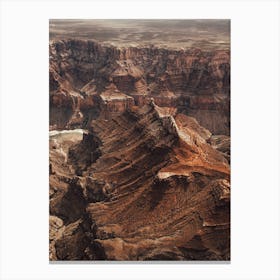 Mountain Tops Of Grand Canyon Canvas Print