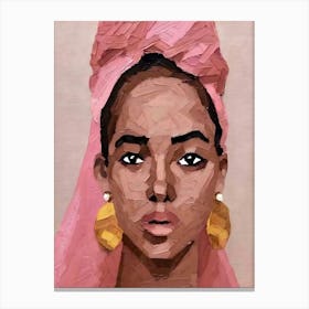 Portrait Of African American Woman 1 Canvas Print