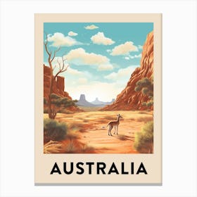 Vintage Travel Poster Australia 3 Canvas Print